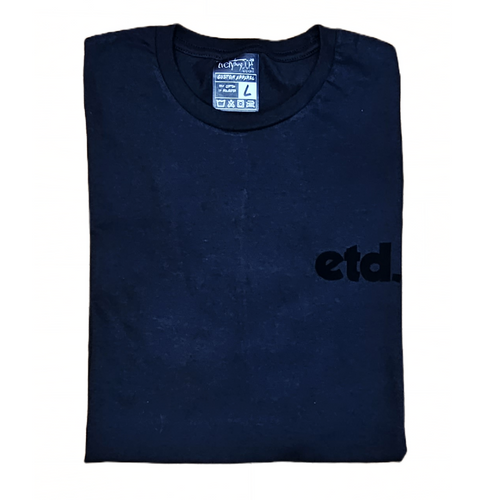Minimal ETD Tee - Midnight Matter detail