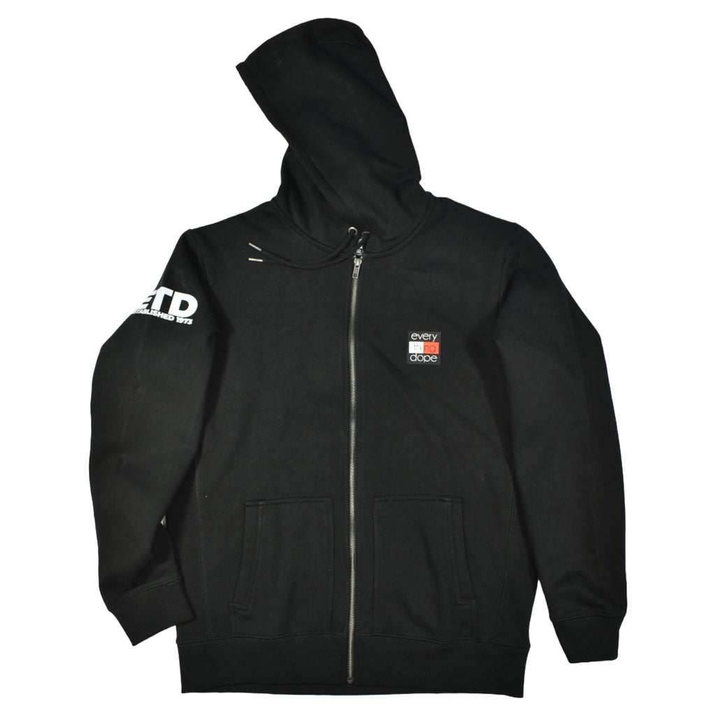 Black Ice Zip Hoodie - Winter Blues Edition