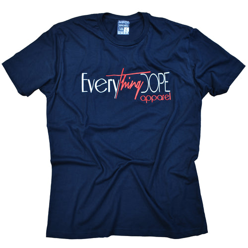 Essential Script Tee - Midnight Flame