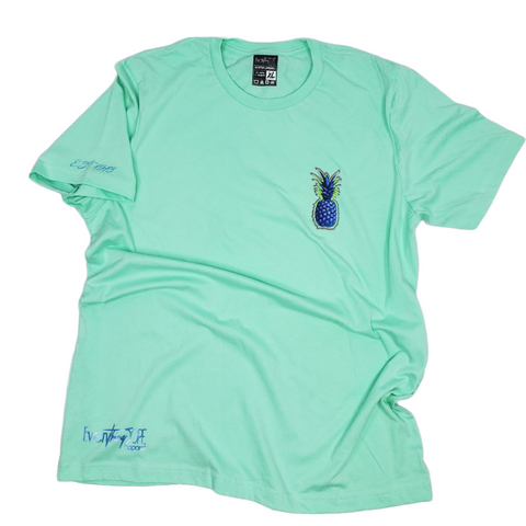 ETD Blue Pineapples graphic T-shirt